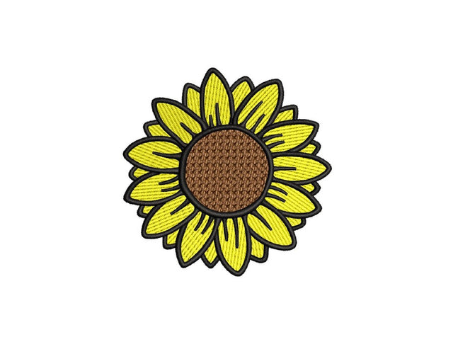 Sunflower embroidery design, 4x4 inch hoop, 4 sizes Embroidery/Applique DESIGNS Nino Nadaraia 