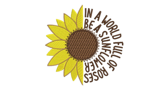 Sunflower embroidery design. Embroidery/Applique DESIGNS ArtEMByNatalia 