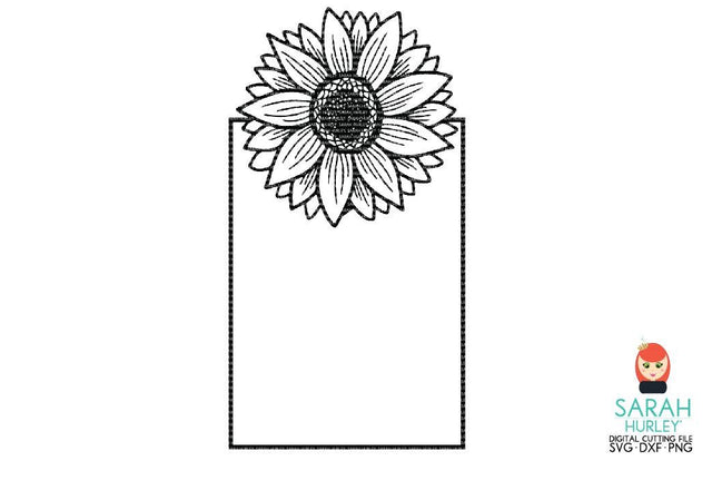Sunflower Frame Rectangle Sarah Hurley 