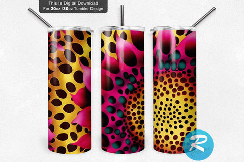 Sunflower Glitter Pink 20 oz / 30 oz Tumbler PNG Sublimation Regulrcrative 