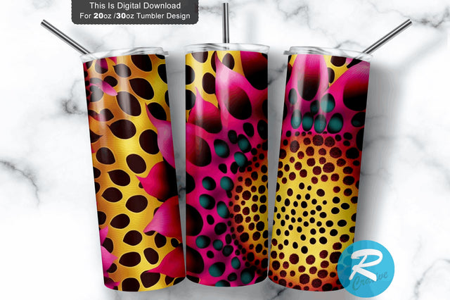 Sunflower Glitter Pink 20 oz / 30 oz Tumbler PNG Sublimation Regulrcrative 