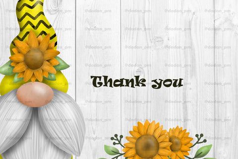 Sunflower Gnome, bee gnome sublimation png SVG dadan_pm 