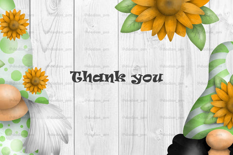 Sunflower Gnome, gnome sublimation png SVG dadan_pm 
