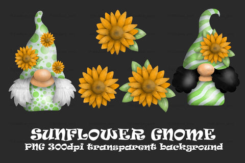 Sunflower Gnome, gnome sublimation png SVG dadan_pm 