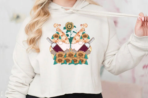 Sunflower Gnomes Wine Sublimation Sublimation Jagonath Roy 