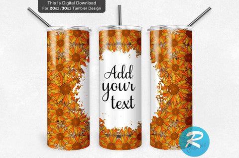 Sunflower gold galaxy 20 oz / 30 oz Tumbler PNG Sublimation Regulrcrative 