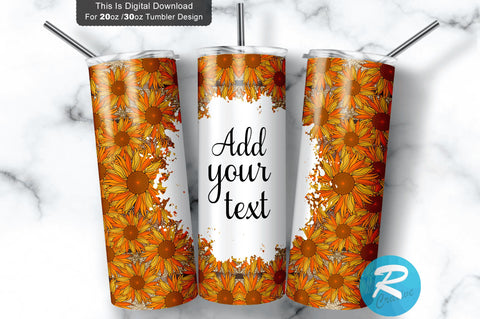 Sunflower gold galaxy 20 oz / 30 oz Tumbler PNG Sublimation Regulrcrative 