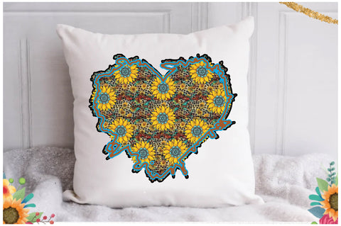 Sunflower Heart Western Sublimation Sublimation Jagonath Roy 