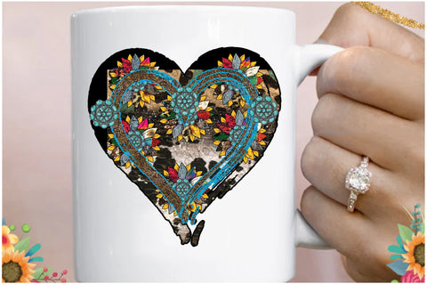 Sunflower Heart Western Sublimation Sublimation Jagonath Roy 