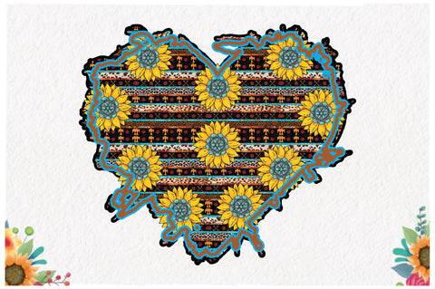 Sunflower Heart Western Sublimation Sublimation Jagonath Roy 