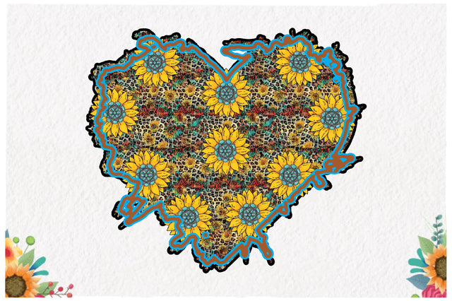 Sunflower Heart Western Sublimation Sublimation Jagonath Roy 