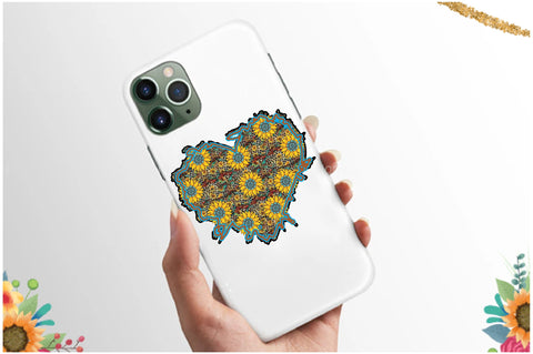 Sunflower Heart Western Sublimation Sublimation Jagonath Roy 