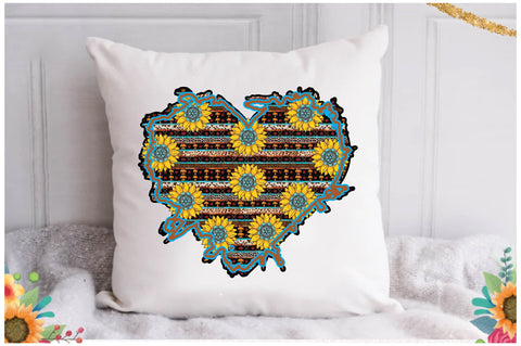 Sunflower Heart Western Sublimation Sublimation Jagonath Roy 