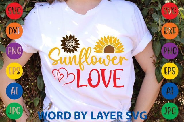 Sunflower Love SVG Design SVG Rafiqul20606 