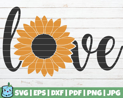 Sunflower Love SVG MintyMarshmallows 