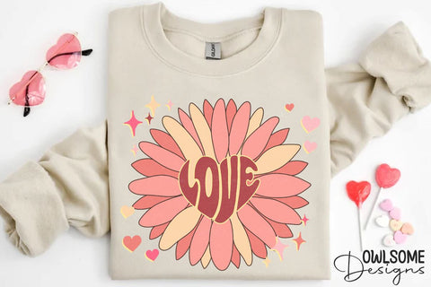 Sunflower Love Valentine PNG Sublimation Sublimation Owlsome.Designs 