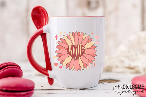 Sunflower Love Valentine PNG Sublimation Sublimation Owlsome.Designs 