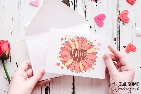 Sunflower Love Valentine PNG Sublimation Sublimation Owlsome.Designs 