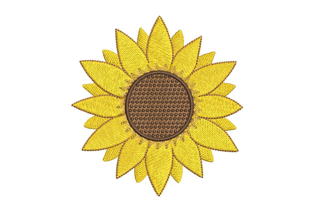 Sunflower machine emboidery design,Flower machine embroidery design,4 sizes. Embroidery/Applique DESIGNS ArtEMByNatalia 