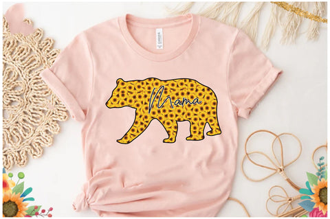 Sunflower Mama Bear Sublimation Sublimation Jagonath Roy 