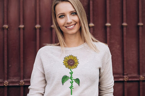 Sunflower mama embroidery design, 5 sizes. Embroidery/Applique DESIGNS ArtEMByNatalia 