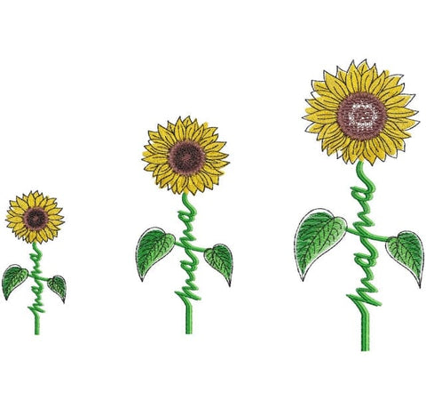 Sunflower mama embroidery design, 5 sizes. Embroidery/Applique DESIGNS ArtEMByNatalia 