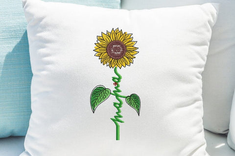 Sunflower mama embroidery design, 5 sizes. Embroidery/Applique DESIGNS ArtEMByNatalia 