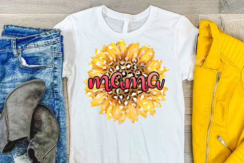 Sunflower Mama Sublimation I Mothers Day Sublimation Design Sublimation Happy Printables Club 