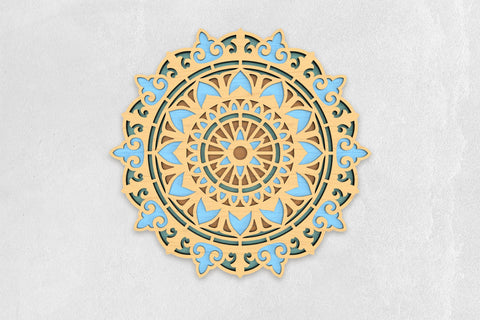 Sunflower Mandala layered SVG files SVG Angel on Empire 