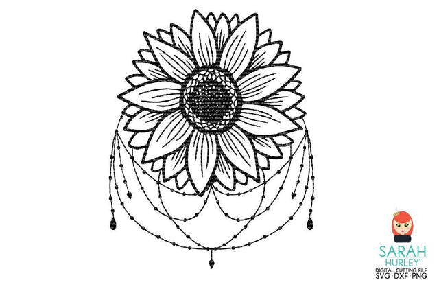 Sunflower Mandala SVG Sarah Hurley 