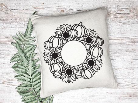 Sunflower Mandala SVG, Split Monogram SVG, Fall SVG. SVG Elinorka 