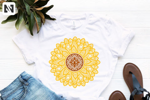 Sunflower Mandala Svg, Sunflower Svg, Mandala Svg, Flower Svg SVG Pinoyart Kreatib 