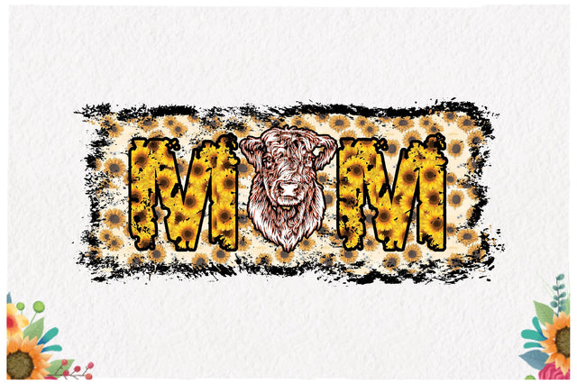 Sunflower Mom Cow Sublimation Sublimation Jagonath Roy 