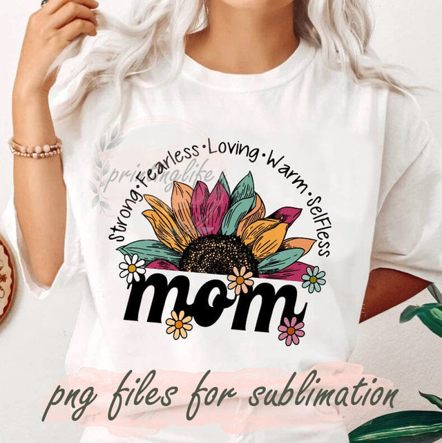 Sunflower Mom Png, Blessed Mom Png, Blessed Mom Sublimation Design, Sunflower Blessed Mom Png, Western Mom Tumbler Png Sublimation PrintingLife 