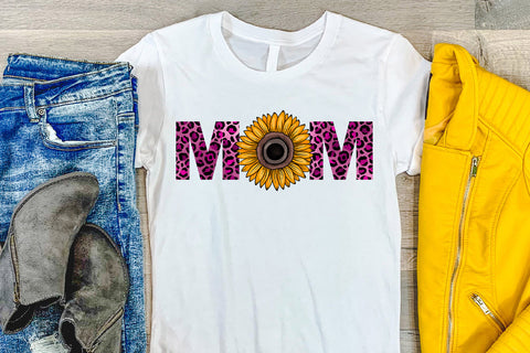 Sunflower Mom Sublimation I Mothers Day Sublimation Design Sublimation Happy Printables Club 