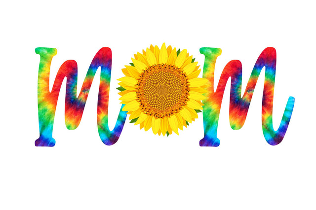 Sunflower Mom tie dye Sublimation design SVG shah alam 