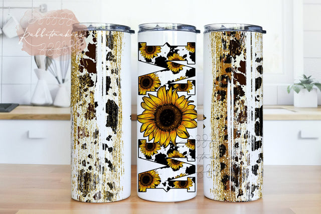 Sunflower Mom Tumbler Png, 20oz Skinny Tumbler, Mom Tumbler Png, Mothers Day Png, Sublimation Designs, Mother Tumbler Png, Digital Download Sublimation Rabbitmakies 