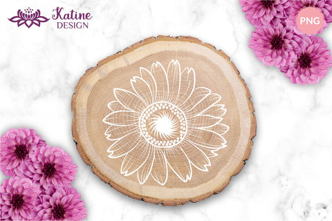 Sunflower monogram svg Bundle, sunflower svg, sunflower outline, sunflower silhouette, flower border svg, floral frame svg, sunflower clipart, sunflower png, sunflower frame, cricut sunflower svg, flower svg, floral svg, svg files for cricut SVG KatineDesign 