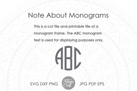 Sunflower Monogram SVG SVG Artisan Craft SVG 