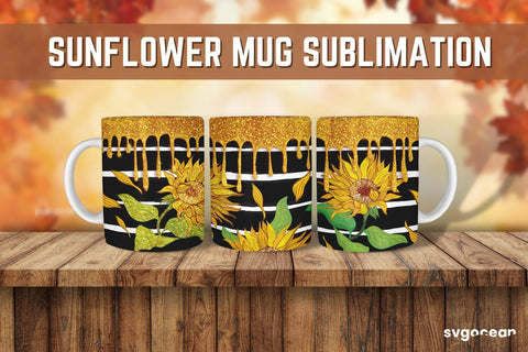 Sunflower Mug Sublimation | PNG Bundle | Mug Wrap Sublimation SvgOcean 