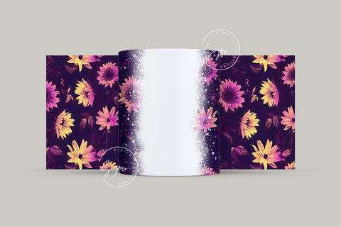 Sunflower Mug Wrap, Add Your Name Mug Design, Flower Sublimation Wrap, 11 & 15 Oz Mug Cricut Press Sublimation Wrap, Mug Gift Idea, mug png Sublimation Syre Digital Creations 