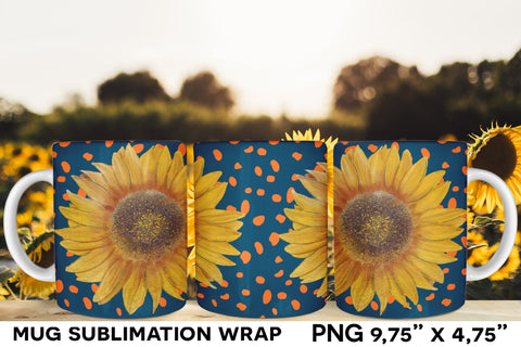 Sunflower Mug Wrap Bundle, Floral Mug Sublimation Sublimation Natasha Prando 