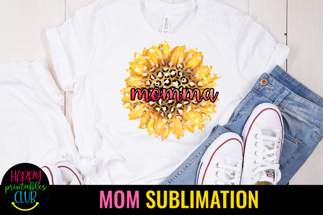 Sunflower Mum Sublimation I Mothers Day Sublimation Design Sublimation Happy Printables Club 