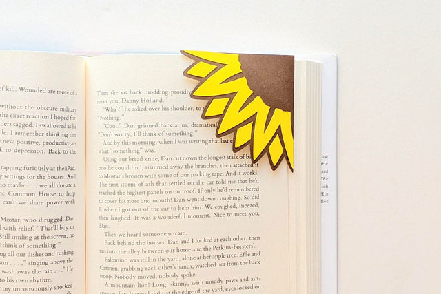 Sunflower Papercut Corner Bookmark SVG SVG Risa Rocks It 