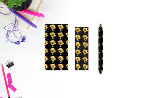 Sunflower Pen Wrap | Pen wrap PNG Sublimation Natasha Prando 
