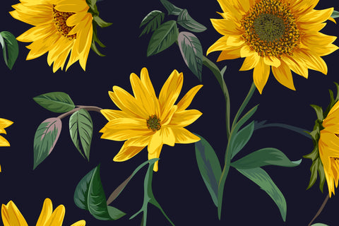 Sunflower Print Tumbler PNG, Sunflower Sublimation Design, 20 oz Skinny Tumbler, Sunflowers Tumbler Wrap, Waterslide PNG, Digital Download Sublimation Syre Digital Creations 