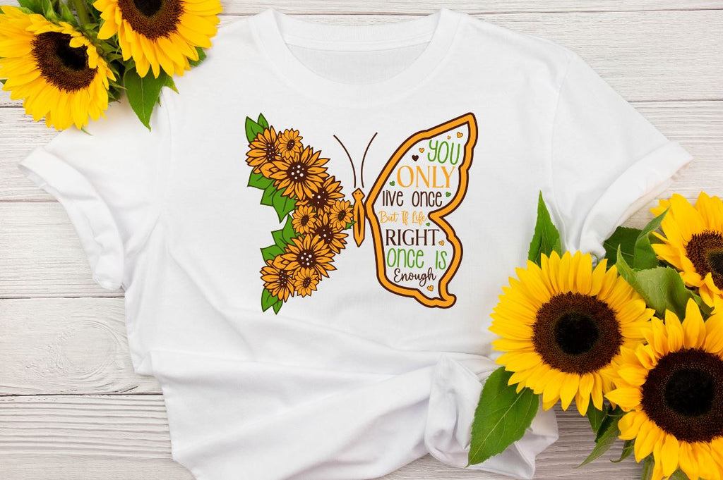 Sunflower Quotes Sublimation Bundle - So Fontsy