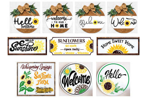 Sunflower Quotes SVG bundle, Sunshine sun svgs SVG Paper Switch 