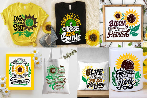 Sunflower Quotes SVG bundle, Sunshine sun svgs SVG Paper Switch 