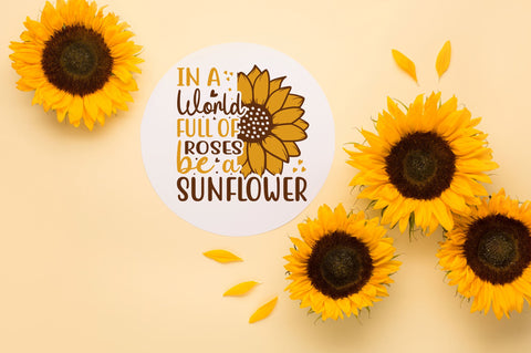 Sunflower Quotes SVG Bundle SVG Regulrcrative 